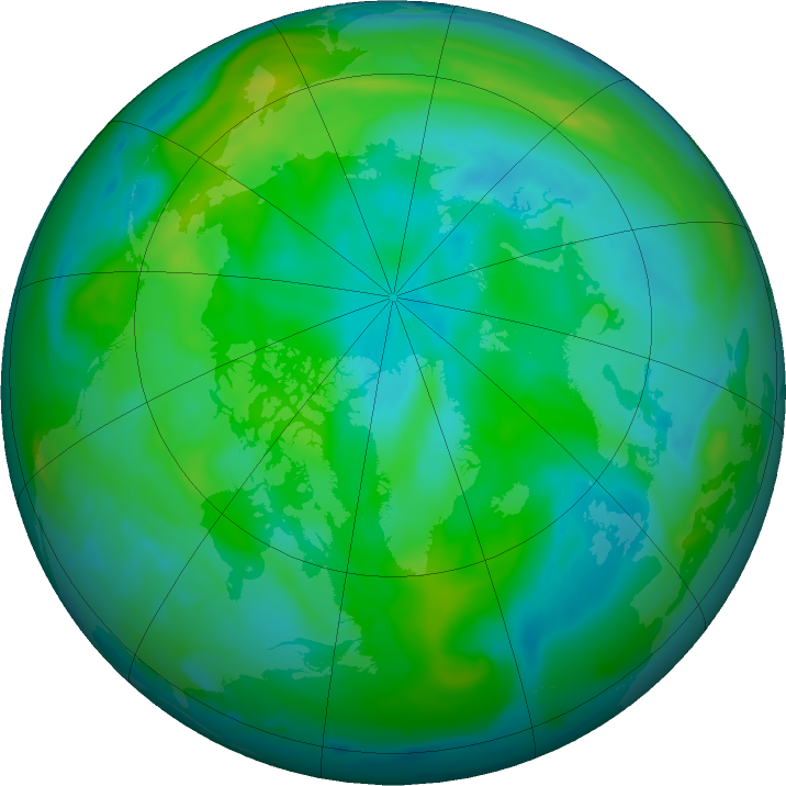 Arctic ozone map for 16 September 2024